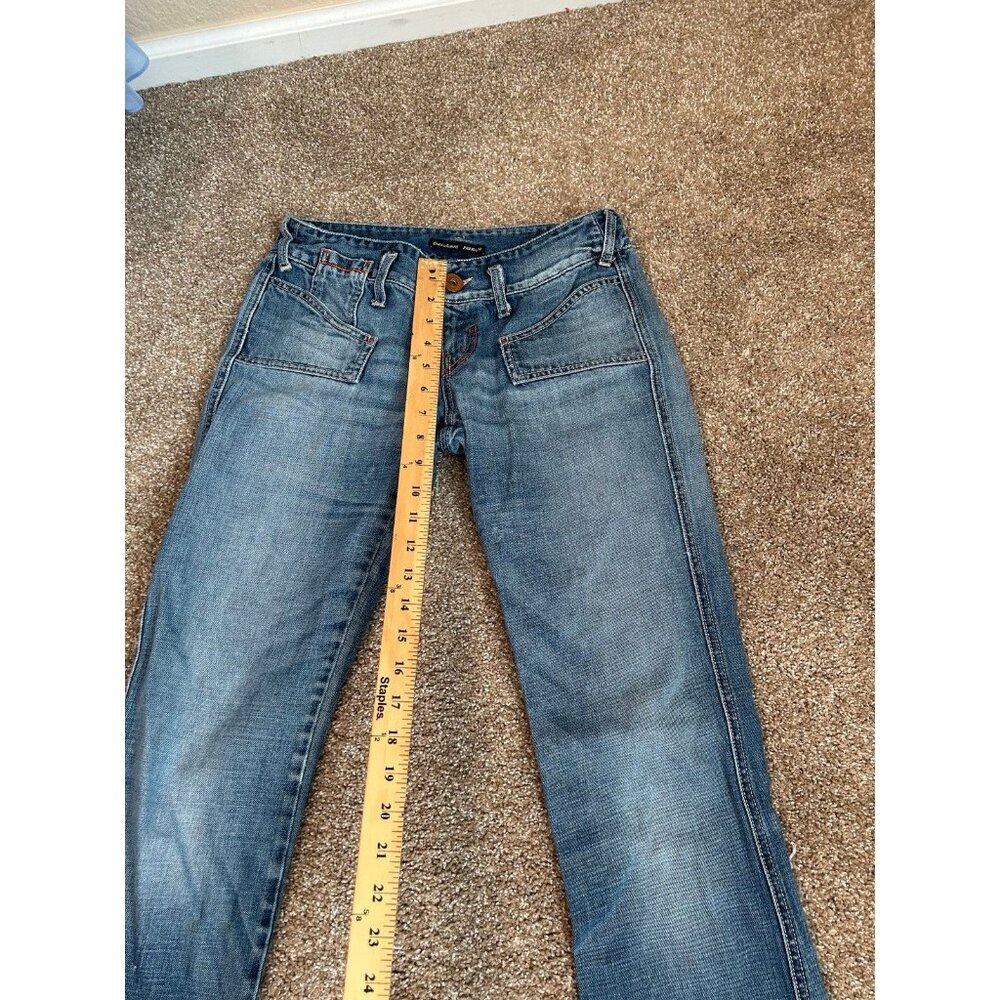 Vintage Y2K GUESS Jeans low rise square front pockets SZ 28" straight leg - Picture 4 of 9